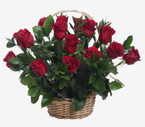 Red Roses Basket Image
